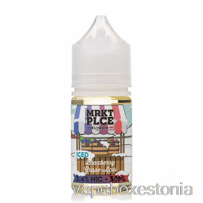 Vape Box Estonia Ice Brasberry Grape Acai - Mrkt Soolad - 30ml 48mg